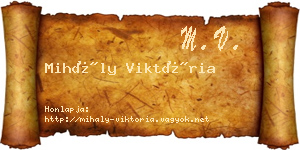 Mihály Viktória névjegykártya