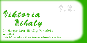 viktoria mihaly business card